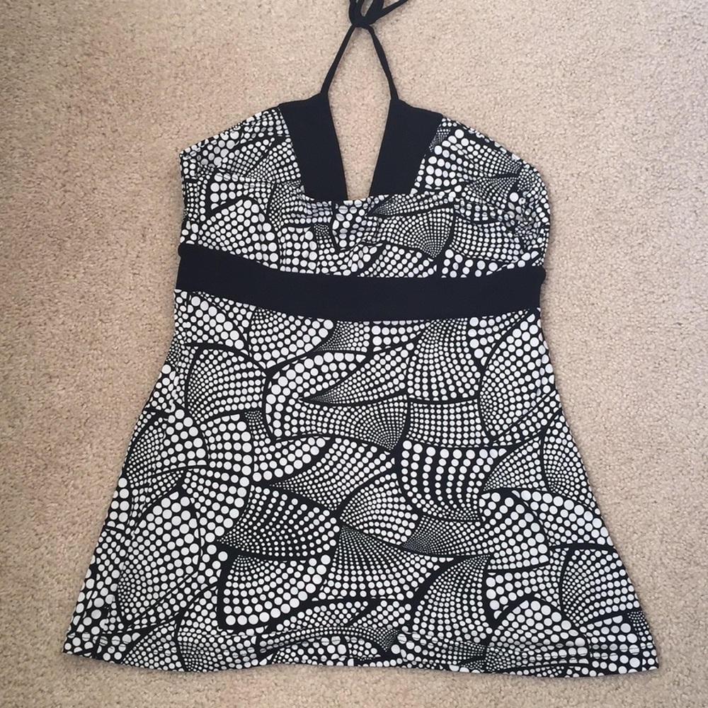 Geometric print halter top - Picture 2 of 2